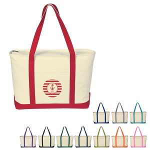 Large Starboard Cotton Canvas Tote Bag