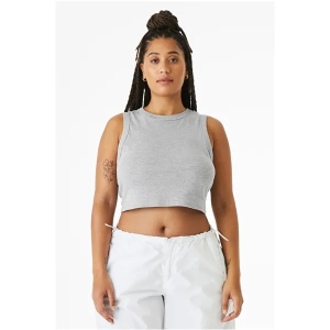 Bella + Canvas Ladies' Micro Rib Muscle Crop Tank