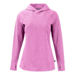 Adapt Knit Recycled Womens Heathered Hooded Pullover